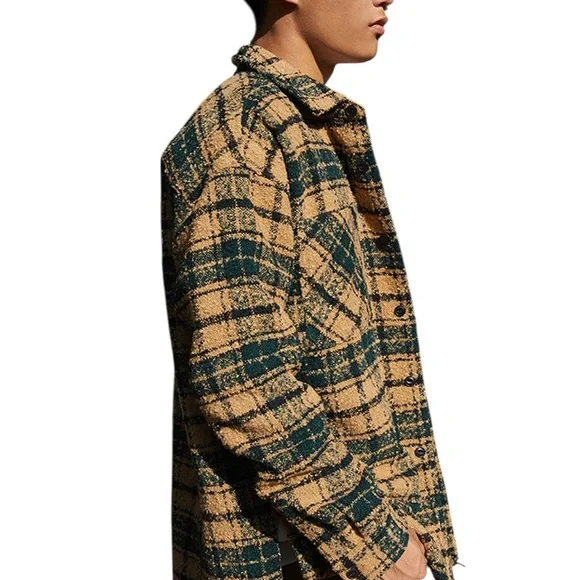 Pacsun Wooly Plaid Oversized Shacket size medium - Picture 2 of 7